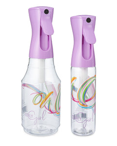 Curly Girl® Swirl Design, Flairosol Spray Bottle Set, Ultra Fine Extended Water Mister, Curly Hair Curly Girl Method® Curly Girl Approved®
