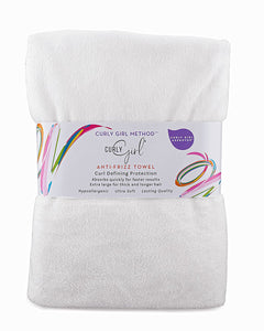 Curly Girl® Curly Hair Towel, Large Microfiber 22" x 39", Super Absorbent for Faster Drying Time